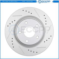 Front + Rear Drilled Slotted Brake Rotors Kit For Nissan Altima 07 08 09 - 2012 KOEEP