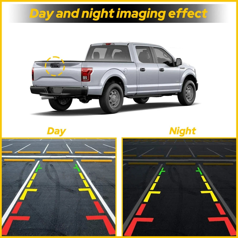 Tailgate Handle W/Rear View Backup Camera for 2004-2014 Ford F150 F250 F350 F450 6B93BC-57