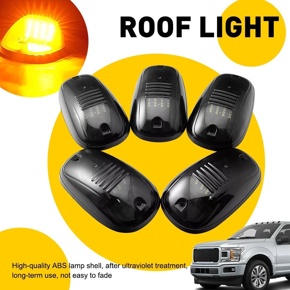 5X Led Top Cab Marker Roof lights Amber For 2003-2018 Dodge Ram 1500 2500 3500 A 6B93BC-57