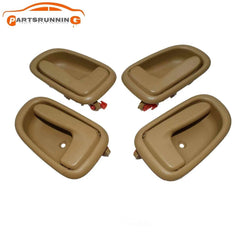 For Toyota Corolla 1993-97 Interior Inner Door Handle LH RH Front Rear Beige Set 6B93BC-57