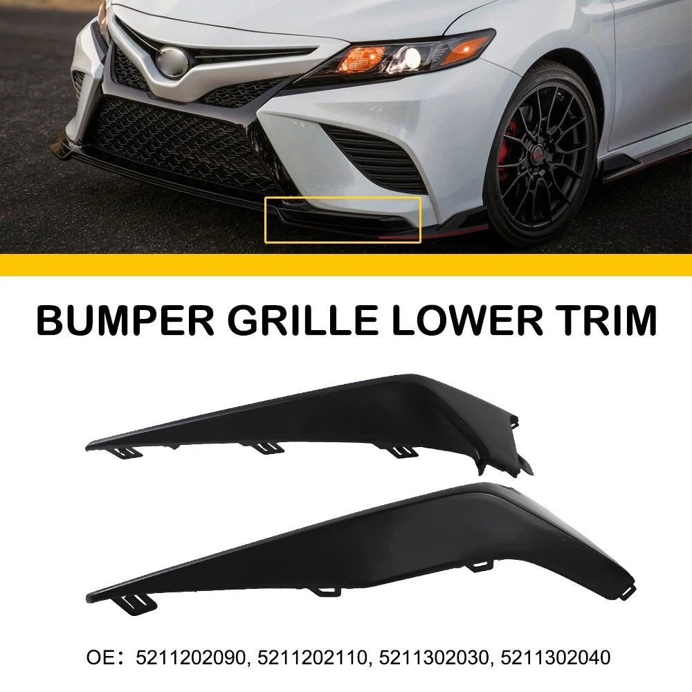 Left&Right Lower Front Molding Bumper Grill Trim for 20-22 Toyota Corolla SE XSE 6B93BC-57