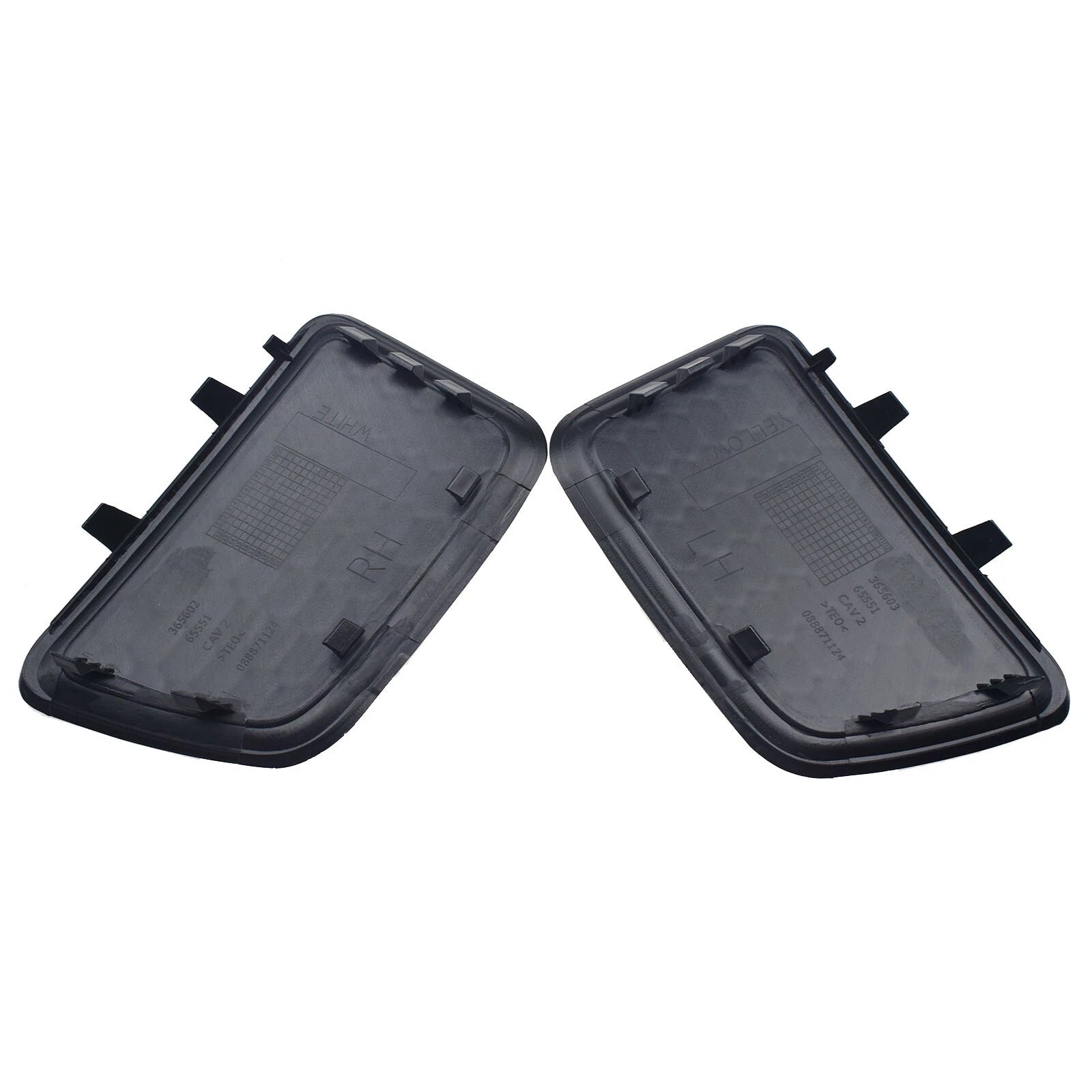 For 2014 2015 2016 Jeep Grand Cherokee Front Lower Grille Tow Insert Bezel Pair 6B93BC-57