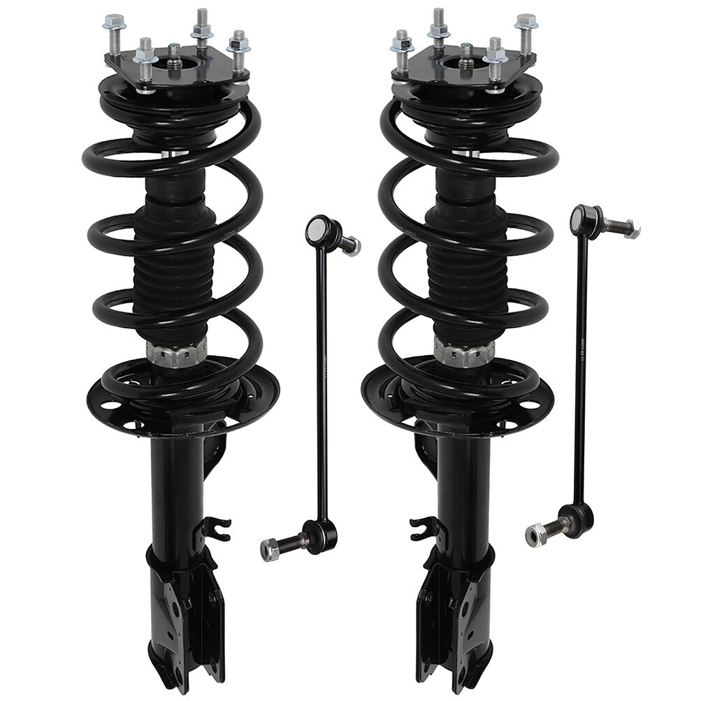 Front Struts w/ Coil Spring Assembly + Sway Bar Link for 2011-2013 Ford Explorer 6B93BC-57