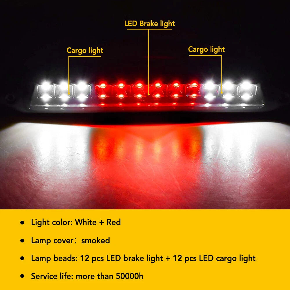 For 1994-01 Dodge Ram 1500 2500 3500 LED 3RD Third Tail Brake Cargo Lamp Light A 6B93BC-57