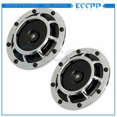 12V 125 mm White Grill-Mount Car Horns Universal For Car SUV Truck Yacht 6B93BC-57