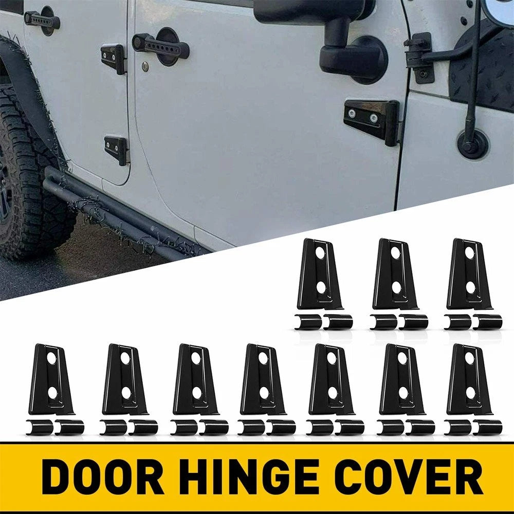 Door Hinge Cover Trim for Jeep Wrangler JK JKU 2007-18 Exterior Accessories USEA 6B93BC-57