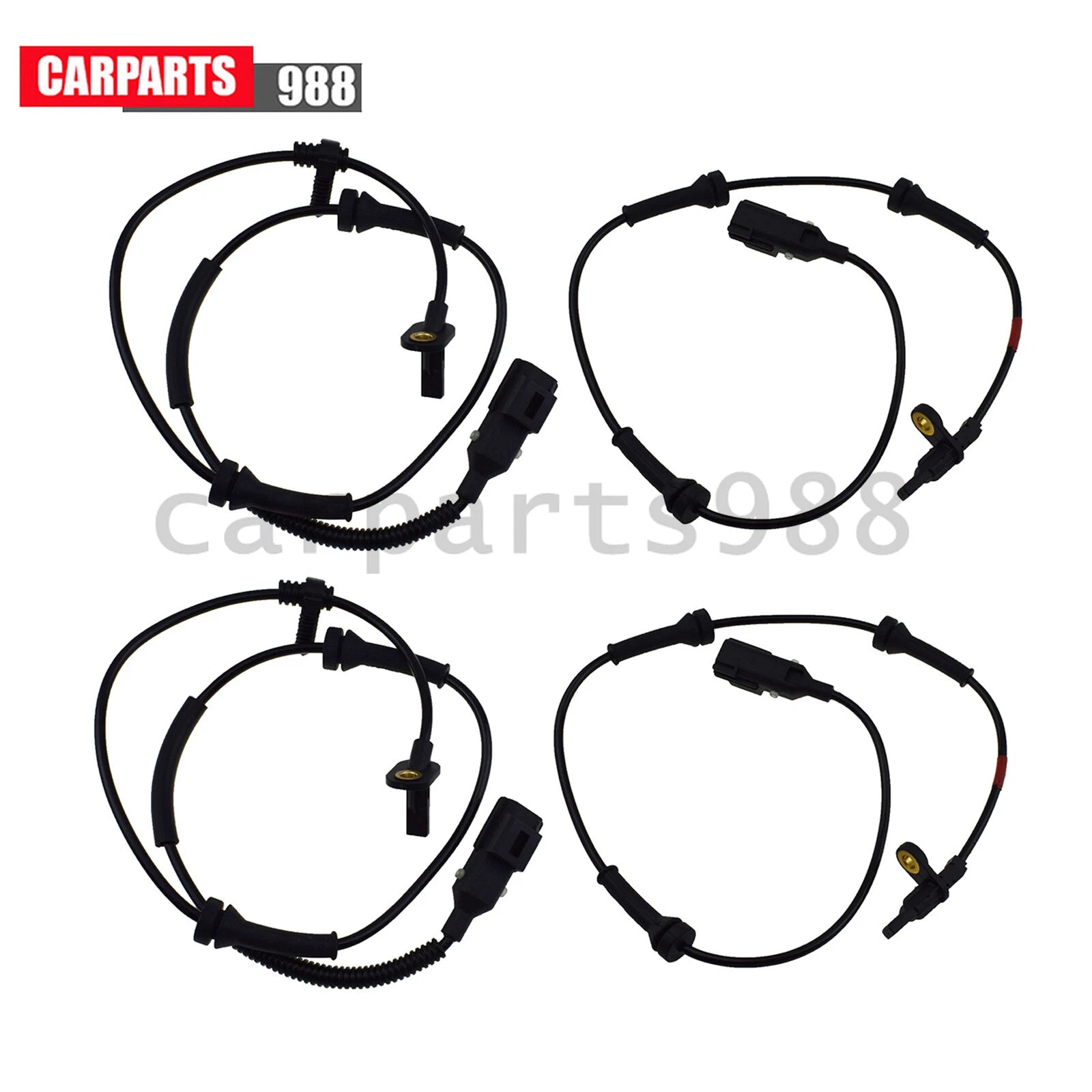 4Pcs Front Rear LH RH ABS Wheel Speed Sensor For Range Rover Evoque 2012-2016 6B93BC-57