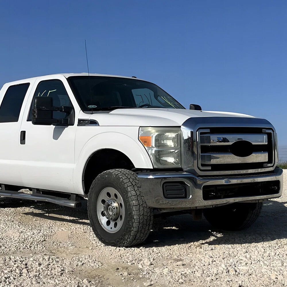 2pcs Smoke Lens Side Mirror Light Cover For 2008-16 Ford F250 F350 Super Duty EA 6B93BC-57