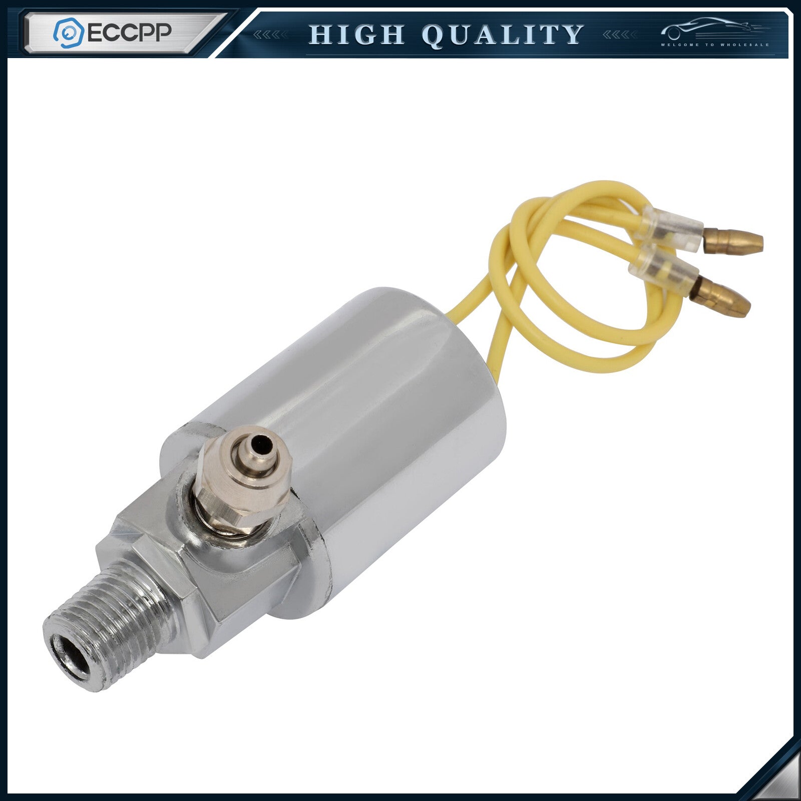 12V 150 PSI Chorme Solenoid Valve For Train Horn Air Tank Compressor ?" Air Tube 6B93BC-57