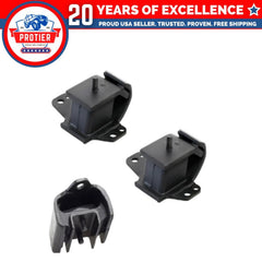 Fits 1995-1997 Nissan Pickup 2.4L 2WD Engine Motor & Trans Mount Set 3PCS 6B93BC-57