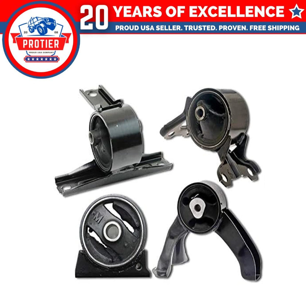 Fits 2007-2008 Dodge Caliber 2.4L 2WD AUTO CVT w/o Turbo Motor & Trans Mount 4pc 6B93BC-57