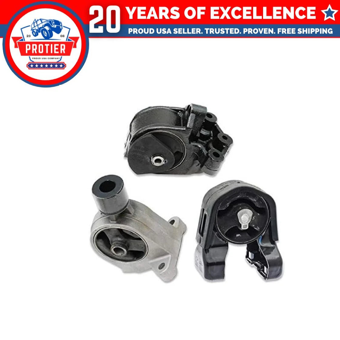 Motor & Trans Mount 3PCS Set Fit Hyundai Entourage 3.8L / KIA Sedona 3.5/3.8L 6B93BC-57