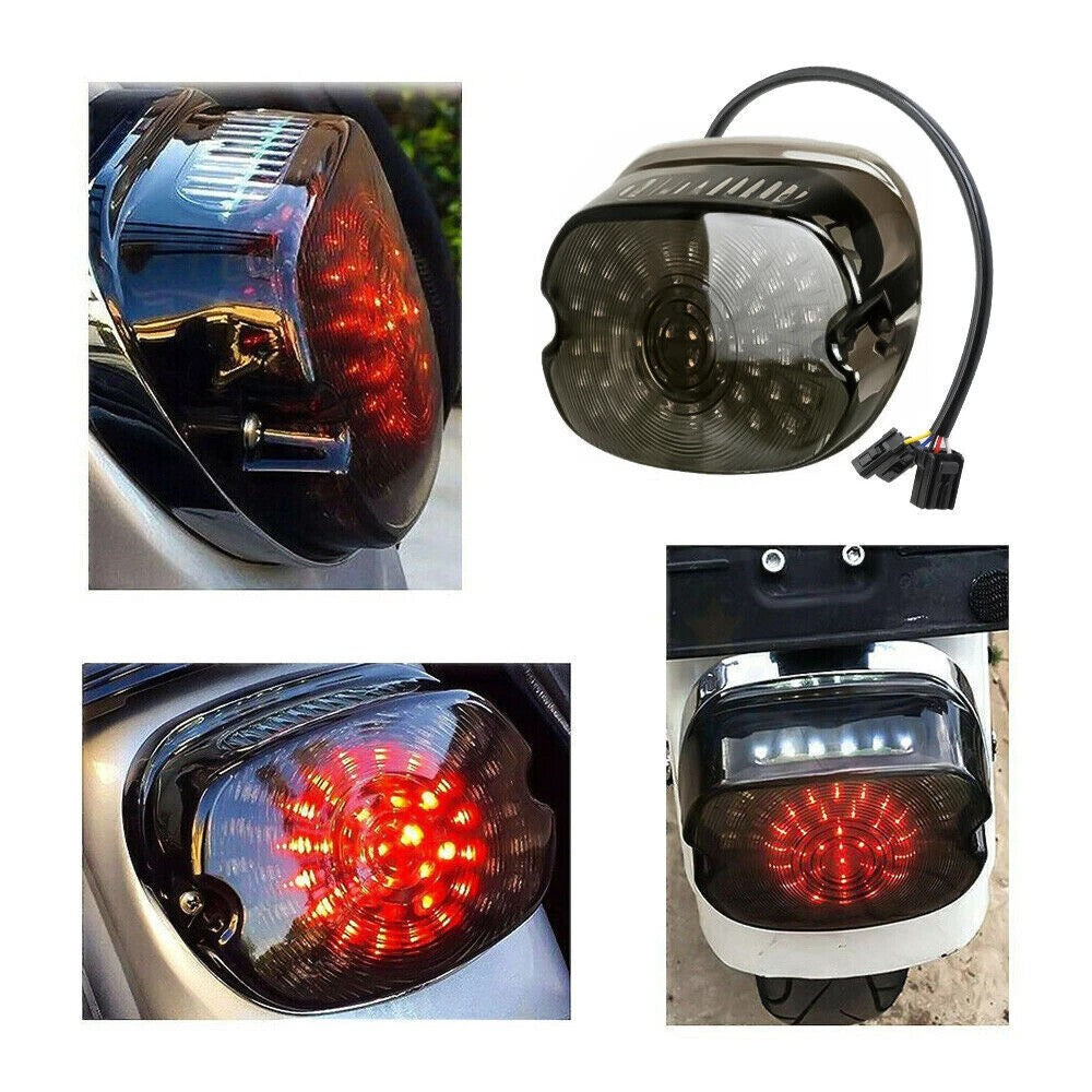 Red LED Tail Light Rear Brake Turn Signal For Harley Electra Road Glide Touring
