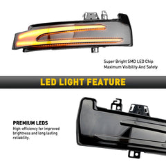 For Mercedes Benz C E S CLA CLS Sequential LED Side Mirror Turn Signal Light EOA 6B93BC-57