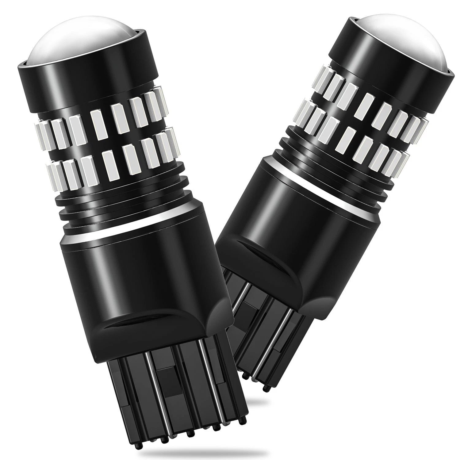 2-10x AUXITO 7443 Red LED Strobe Flashing Blinking Brake Tail Light Parking Bulb AUXITO
