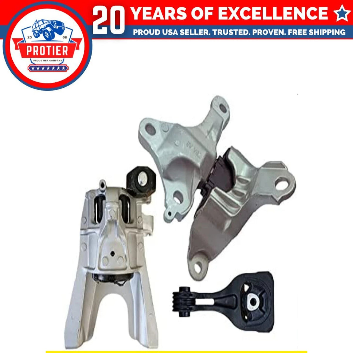 Fits 2018-2020 Honda Civic 2.0L Hatchback AUTO Engine Motor&Transmission Mount 6B93BC-57