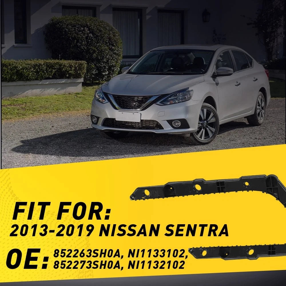 Bumper Bracket Left Right & Set Fit For 2013-2019 Nissan Sentra Rear Plastic 6B93BC-57