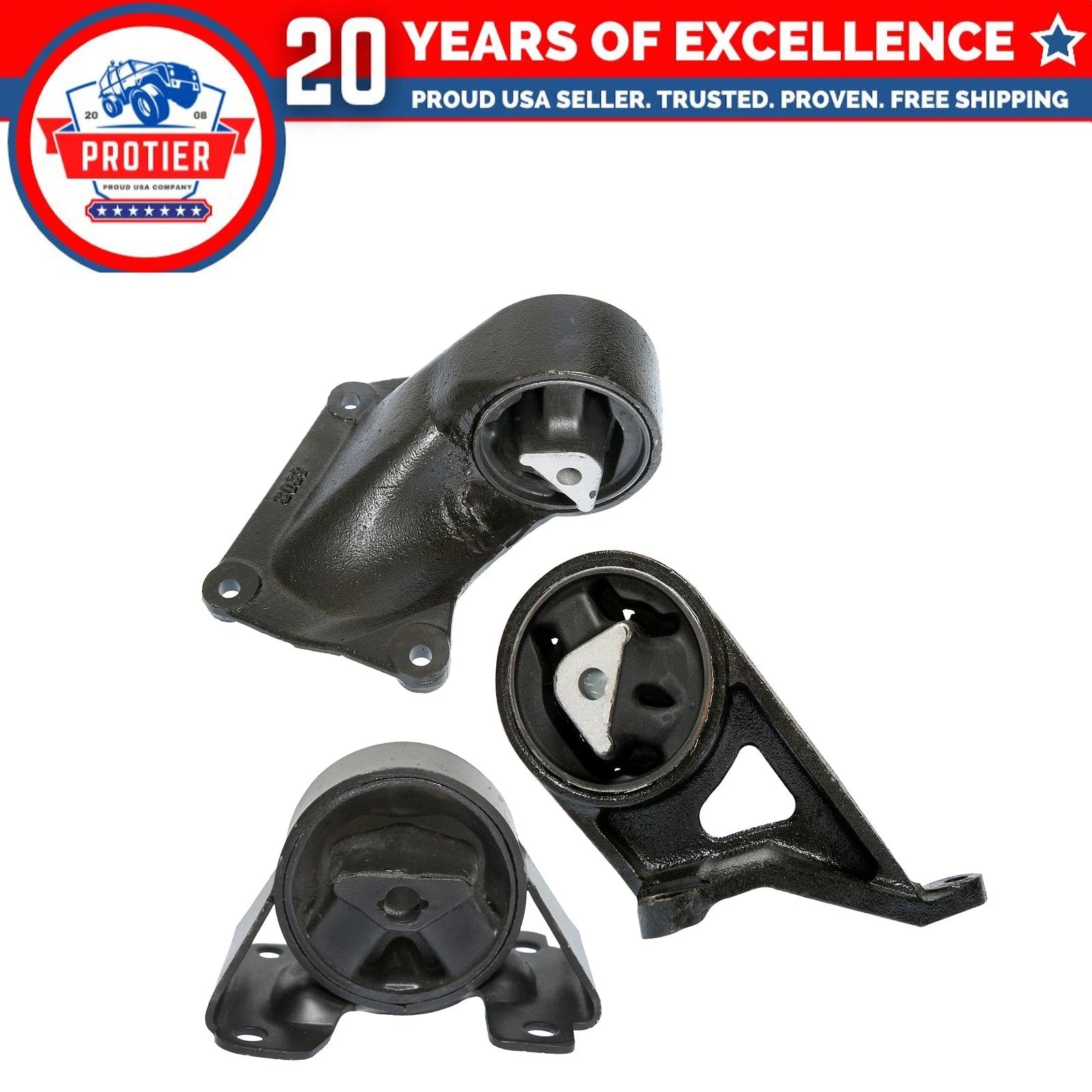 Engine Mount Set for Dodge Car L6 3.7 60-66 6B93BC-57