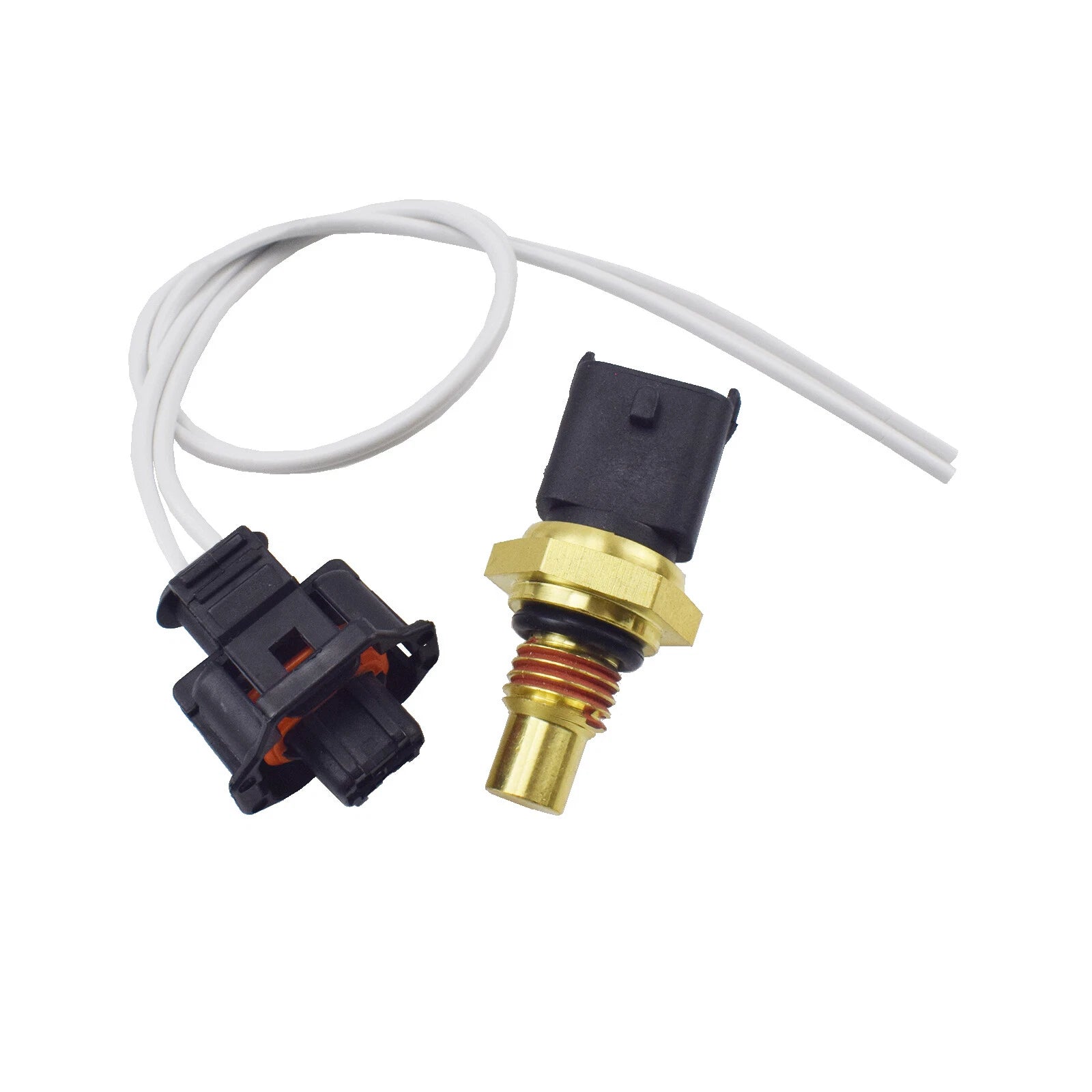 Coolant Temp Sensor & Connector Plug for 2003-2010 Powerstroke Diesel 6.0L 6.4L 6B93BC-57