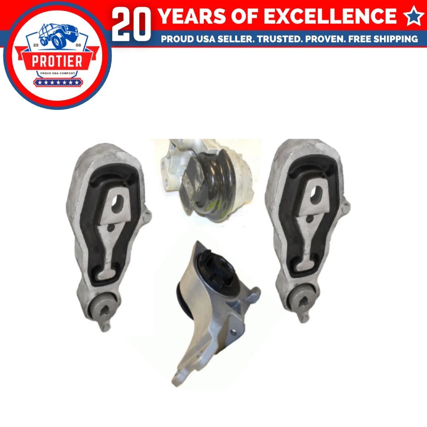 Motor & Trans Mount 4PCS Compatible for 13-17 Compatible ford Police 6B93BC-57