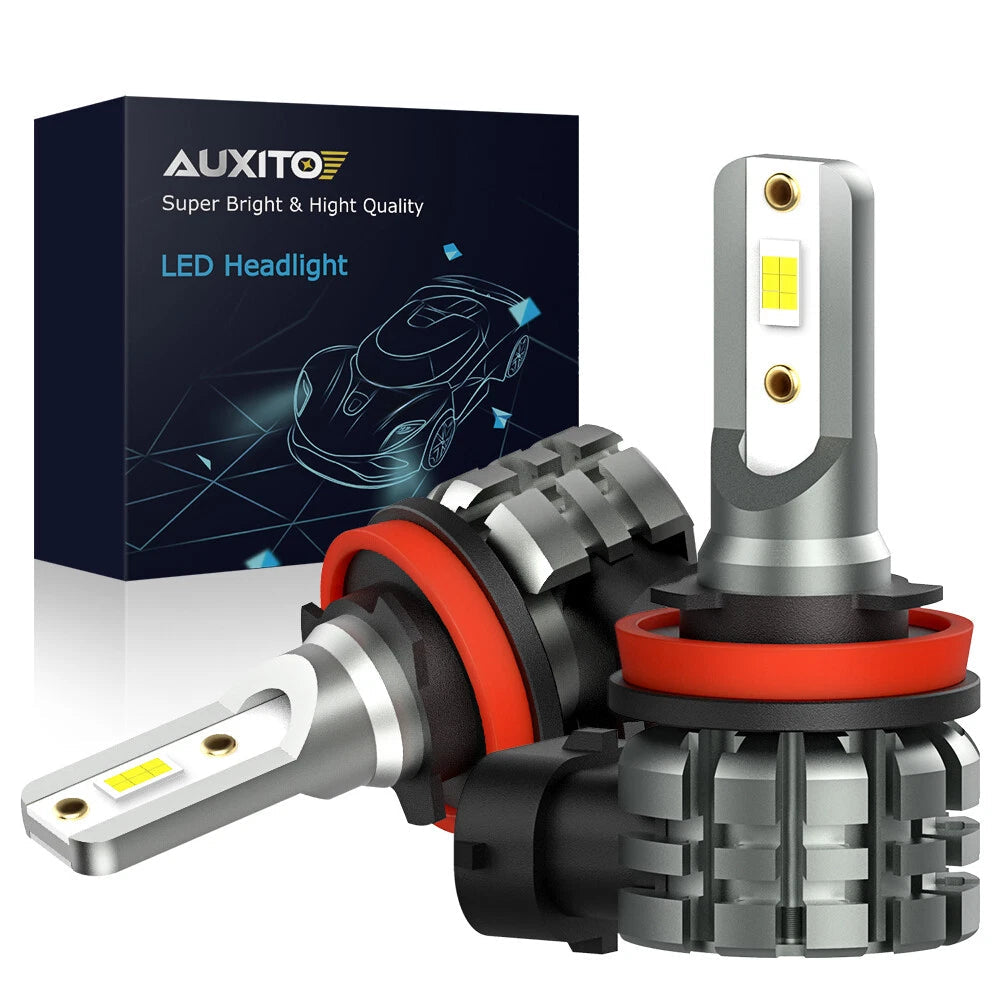 2X AUXITO H11 H16 H8 LED Fog Driving Light 6000K Super Bright Bulb DRL White L3A AUXITO