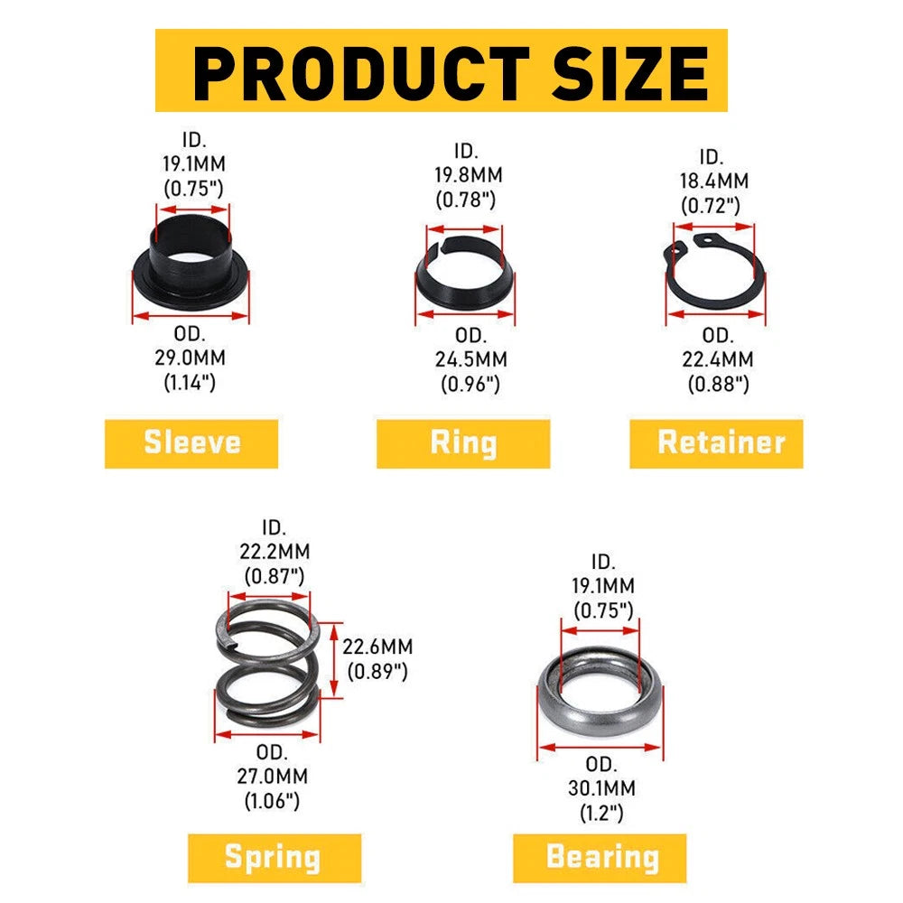 Steering Column Upper Bearing Kit Fits Ford F150 F250 F350 F450 Super Duty 92-07 6B93BC-57