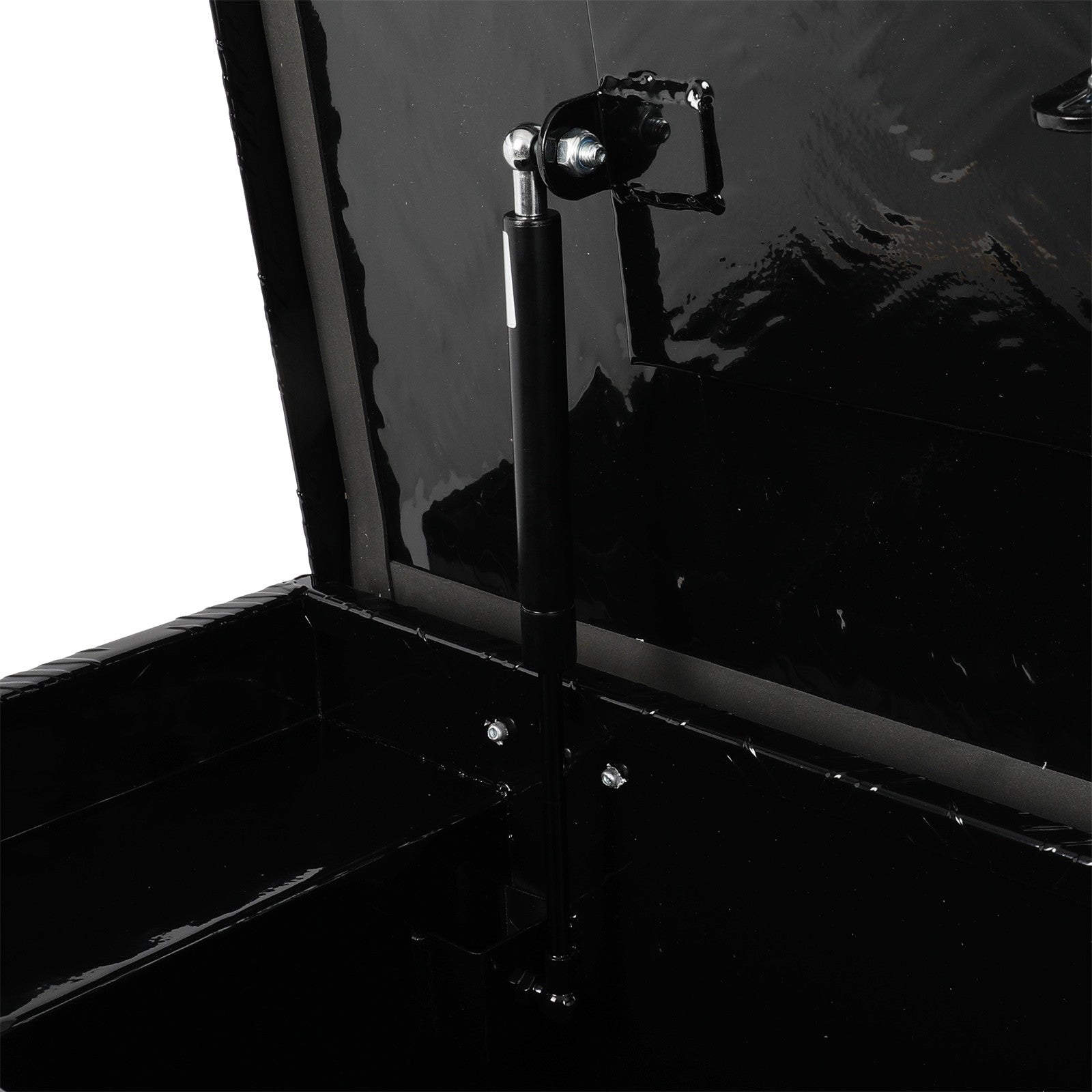 60" Aluminum Tool Box Truck Bed Trailer RV Toolbox W/2x Lift Air Rod + 2x Lock 6B93BC-57