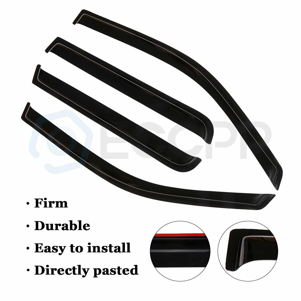 For 2004-2008 Ford F150 Crew Cab Window Visor Vent Guards Shades Deflectors 6B93BC-57