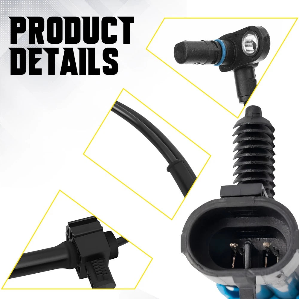 Rear ABS Speed Sensor Set For 2007 08 09 10 11 12 13 Chevrolet Silverado 1500 EA 6B93BC-57