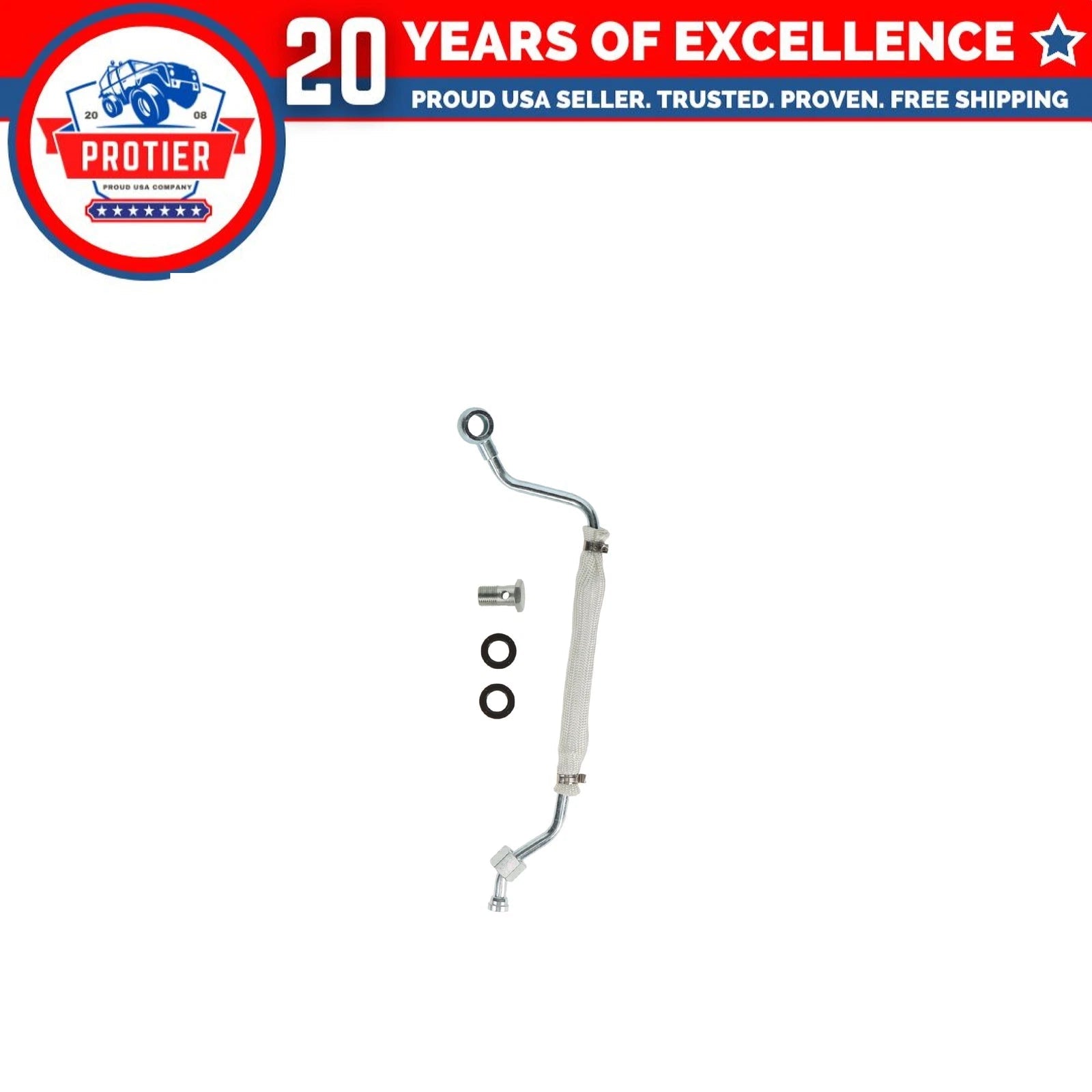 Return Turbocharger Oil Supply Line Fits Ram 2500 3500 4500 (Medium/Heavy 6B93BC-57