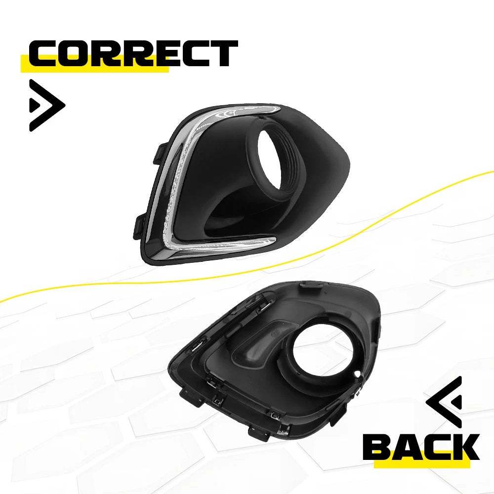 2X For 2013-2015 Mitsubishi Outlander Sport Fog Light Trim Lamp Bezel Cover EOA 6B93BC-57