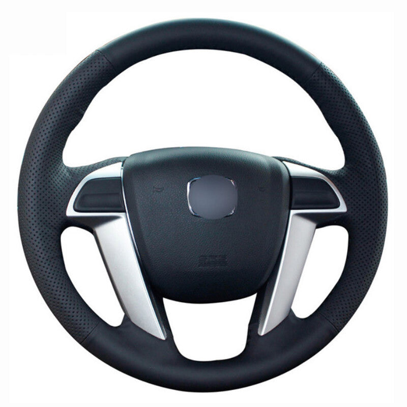 Leather Steering Wheel Hand-stitch on Wrap Cover For Honda Accord 8th Odyssey