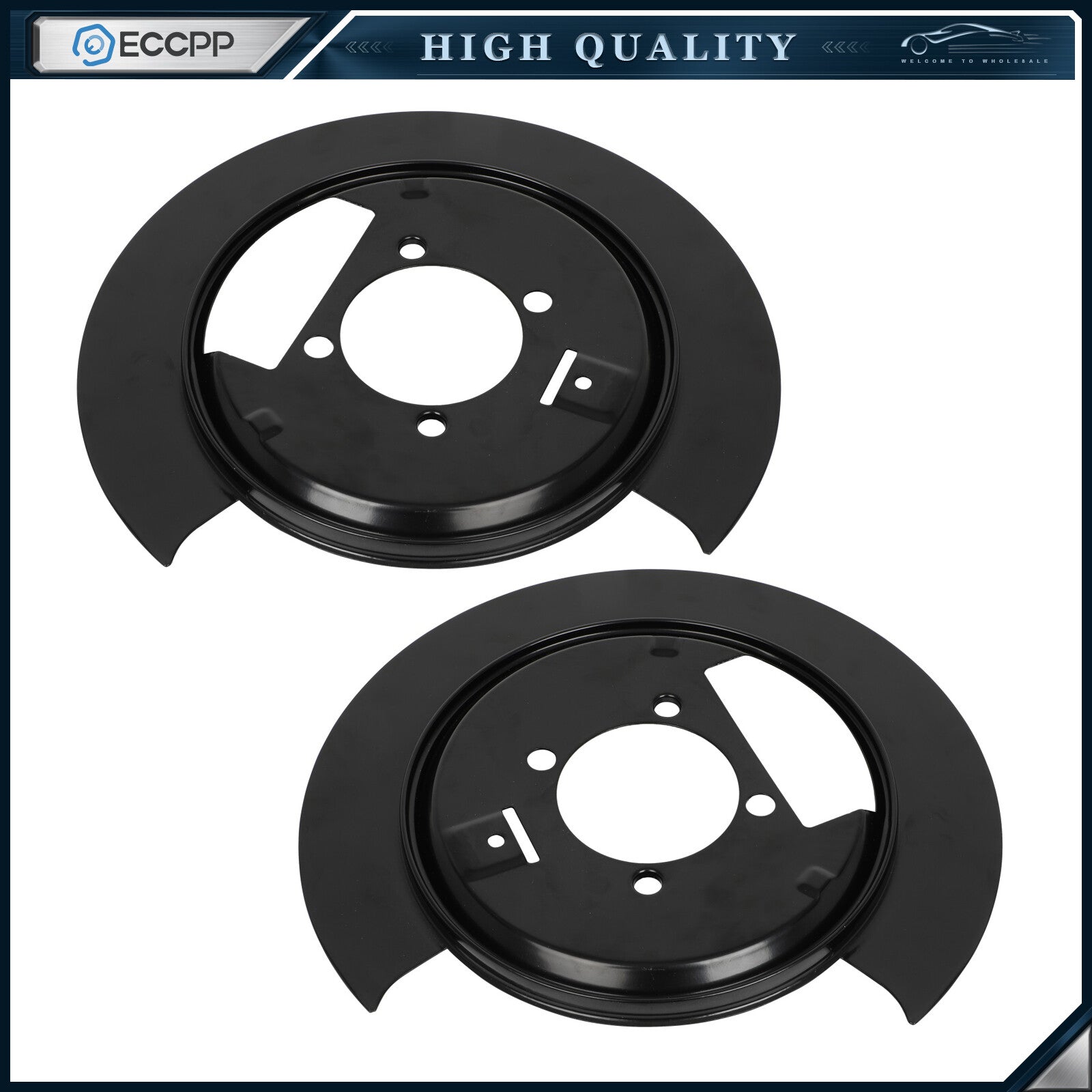 For 4WD 1998-04 Chevy S10 GMC Sonoma Rear Brake Dust Shield Set 6B93BC-57