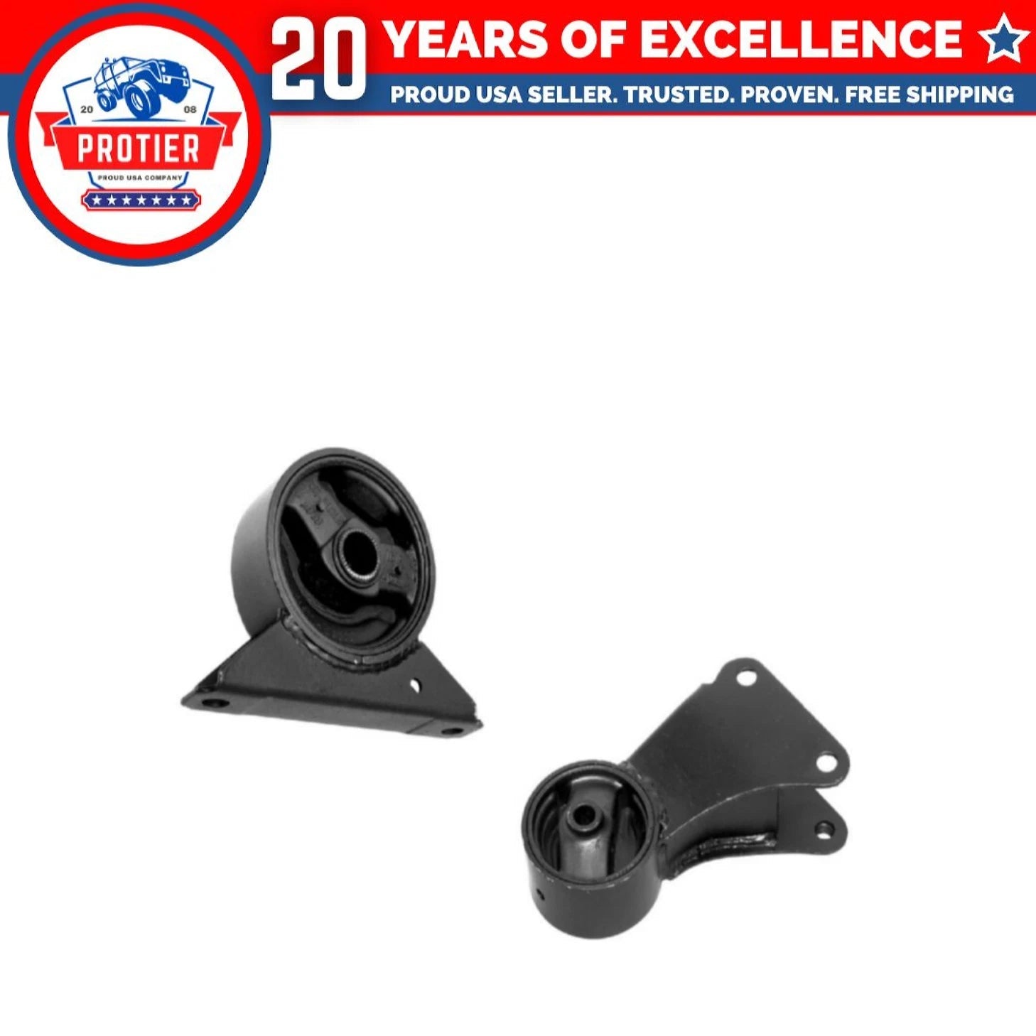 Motor & Trans Mount 3PCS Set Compatible for 1992-1995 Hyundai Elantra 1.6L 6B93BC-57