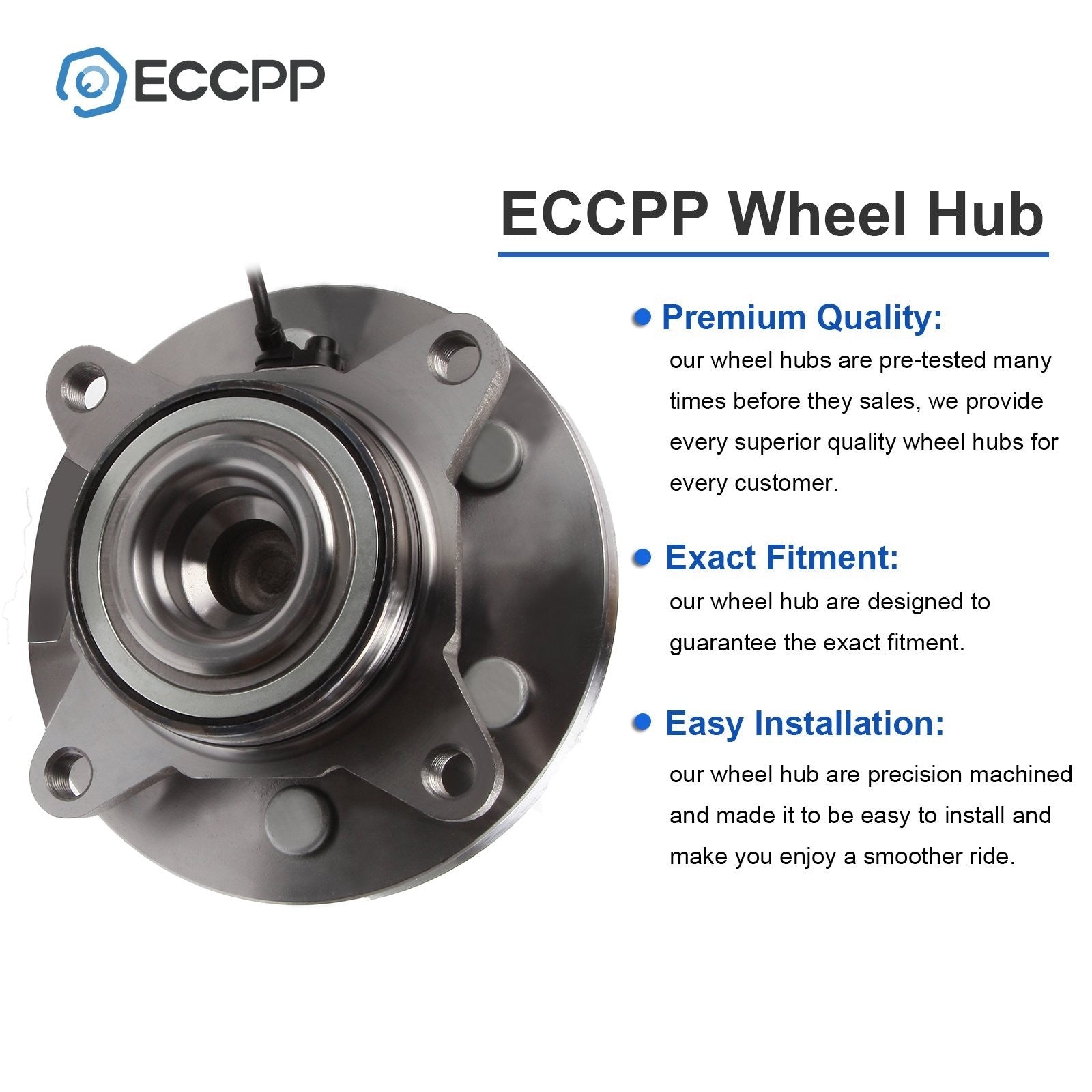2P Wheel Hub Bearings Assembly Front RWD For Ford Expedition 2007 2008 2009 2010 6B93BC-57