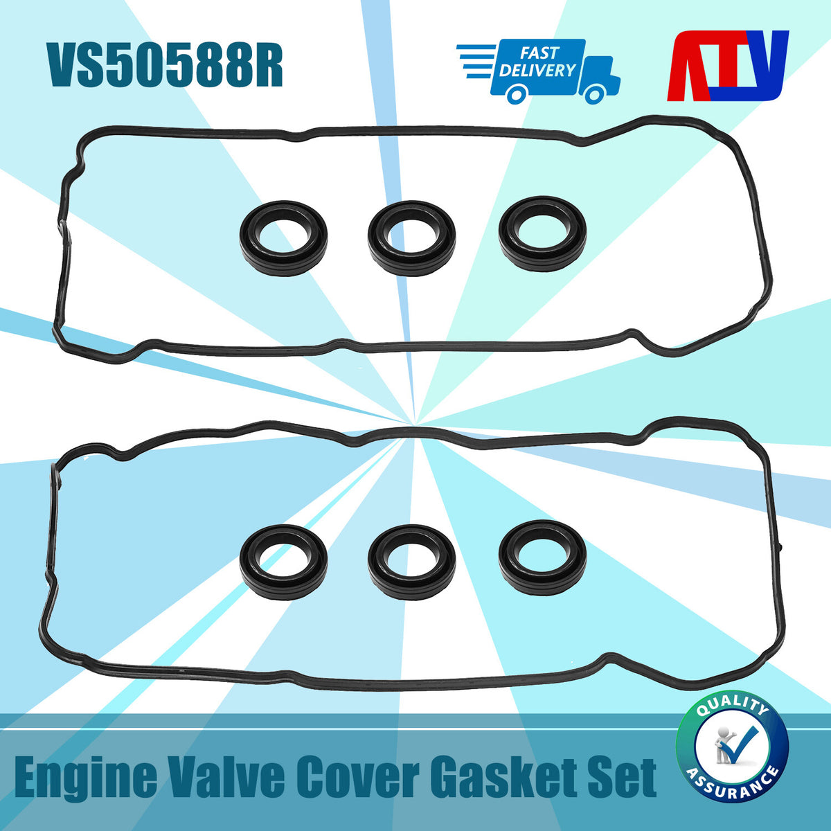 Engine Valve Cover Gasket Set for 2001-2006 Lexus LS430 4.3L V8 3UZ-FE VS50592R