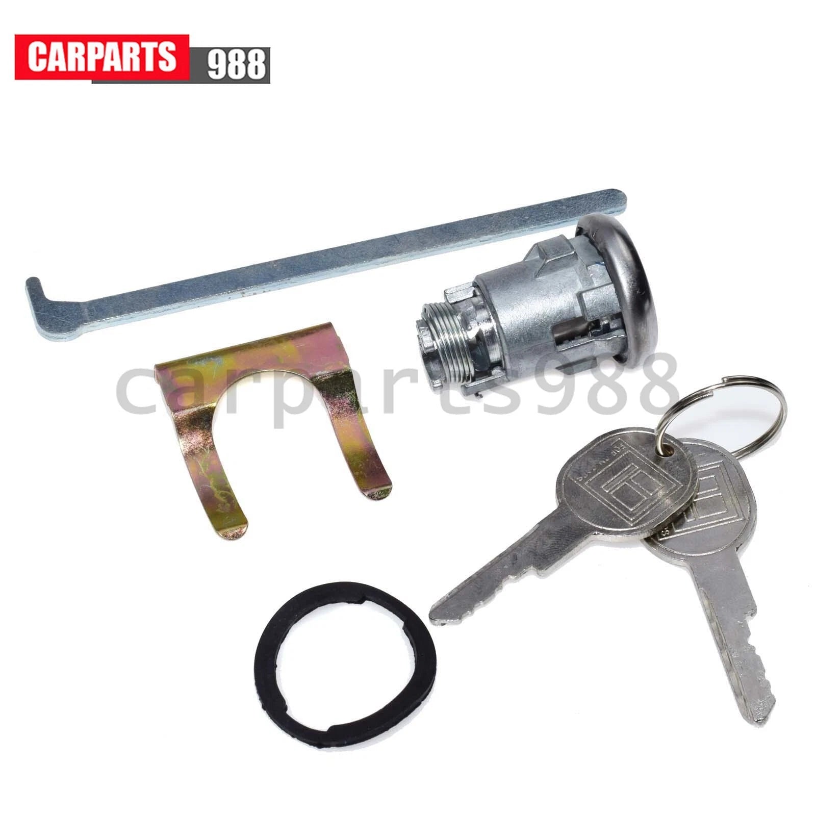 For Chevrolet GM Cadillac Trunk/Deck/Boot Lock Key Cylinder w/ 2 Keys 605533 6B93BC-57
