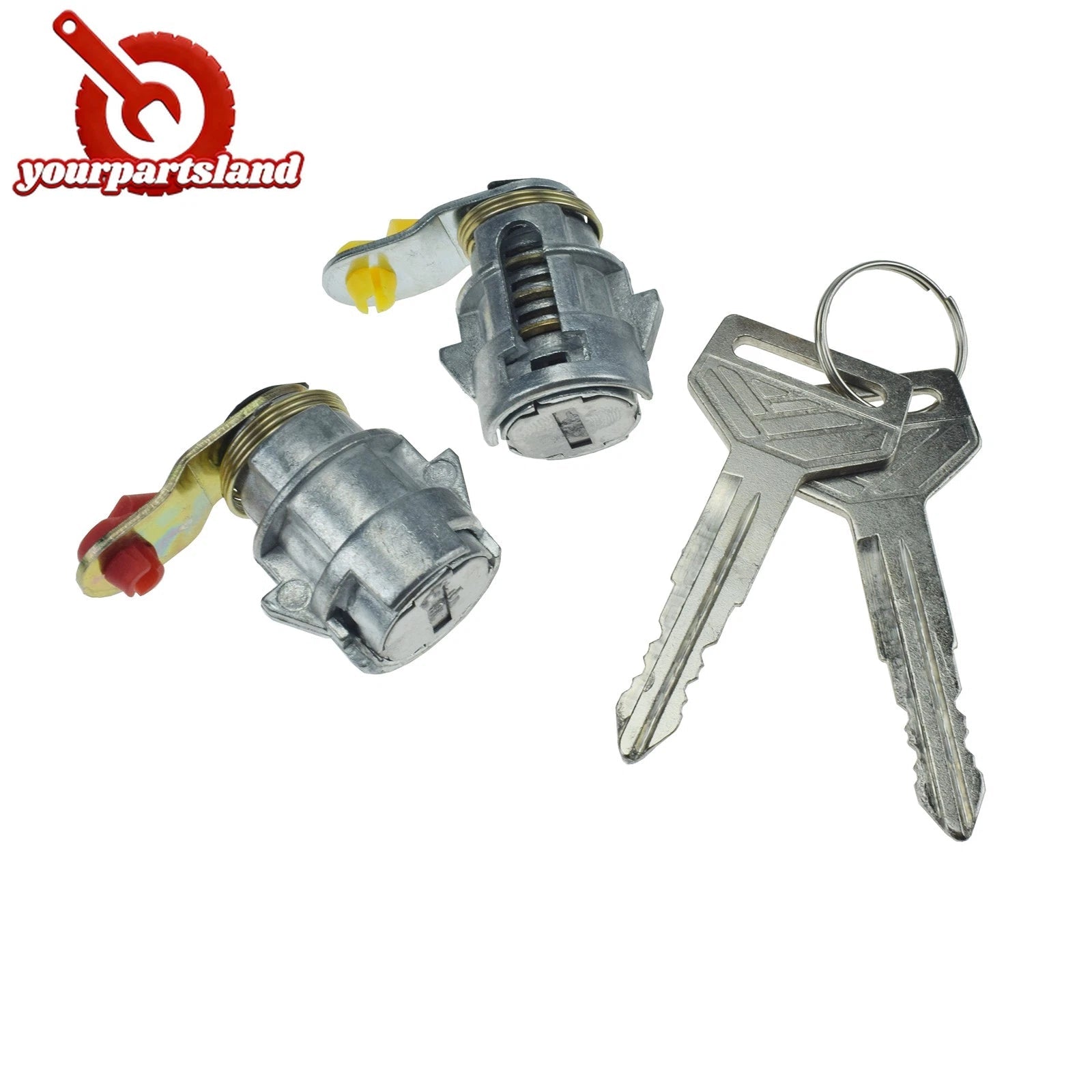 LH RH Door Lock Set with Keys for Toyota Corolla Geo Prizm 1988-1992 69052-12210 6B93BC-57