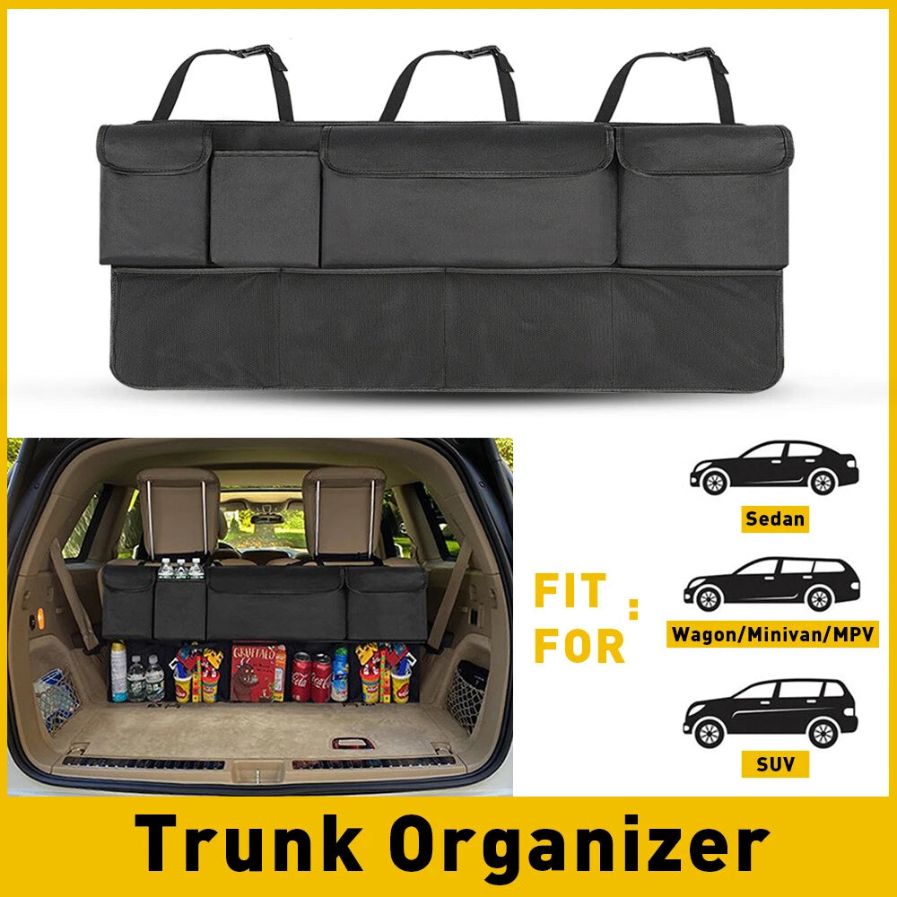 Backseat Trunk Organizer Hanging Car Organizer Trunk Cargo Storage For SUV Truck 6B93BC-57