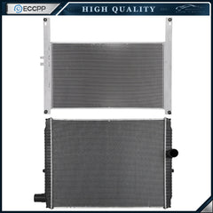 Radiator & AC Condenser Cooling Kit For 03-07 International Harvester 8600 SBA 6B93BC-57