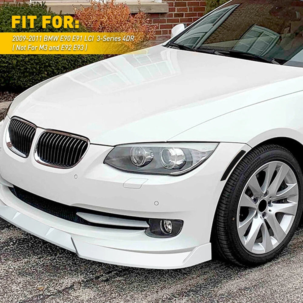 FOR 2009-2011 BMW E90 E91 LCI SEDAN SMOKE SIDE MARKER LAMPS BUMPER REFLECTOR 2PC 6B93BC-57