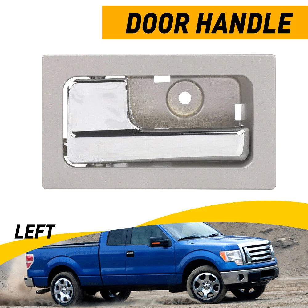Interior Door Handle For Ford 2009-2014 F-150 Power Lock Driver Side Silver EOA 6B93BC-57