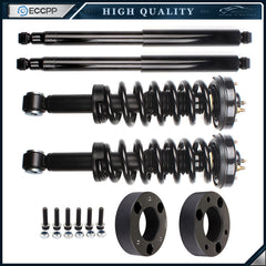 2.5" Front Leveling Kit & Front Struts & Rear Shocks For Ford F150 2009-2012 2WD