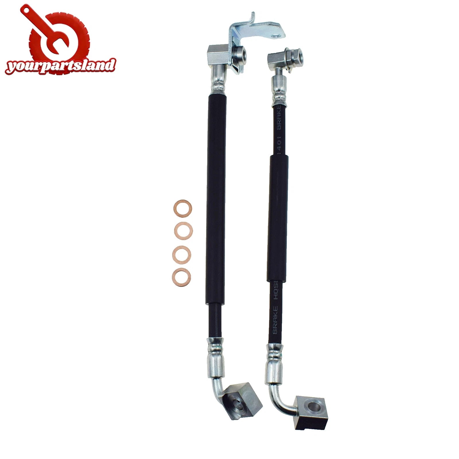2Pc Front Pair Brake Hydraulic Hose for Ford Explorer Ranger Mazda B3000 Mercury 6B93BC-57