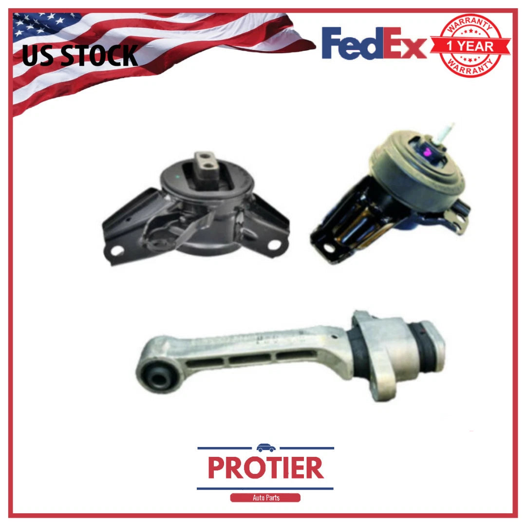 Motor & Trans Mount 3PCS Set For Hyundai Santa Fe Sport 2.4L/ Kia Sorrento 3.3L 6B93BC-57