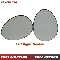 Left Right Mirror Glass Heated w/ Backing Plate for BMW Mini Cooper R55 R56 R57 6B93BC-57
