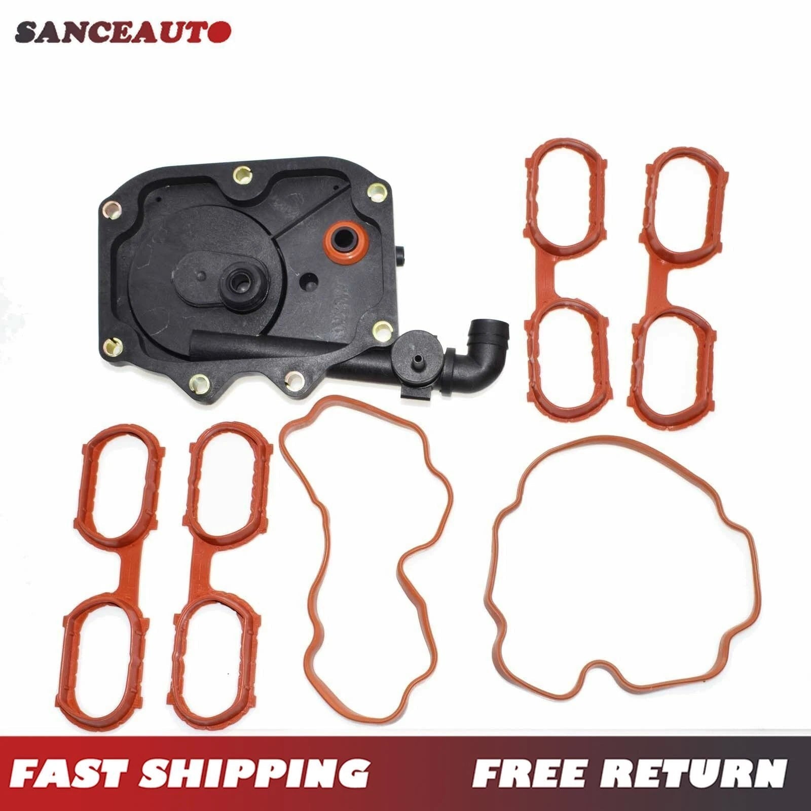 Engine Intake Cover Crankcase Vent Valve w/ Gasket For BMW 540i 740i 11617501563 6B93BC-57