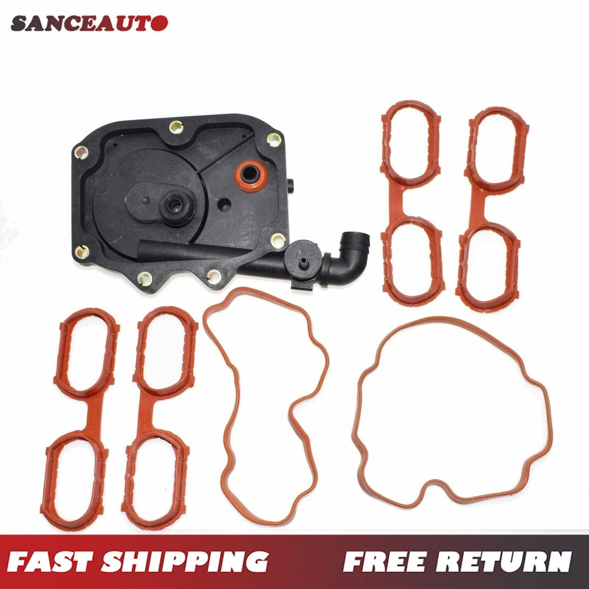 Engine Intake Cover Crankcase Vent Valve w/ Gasket For BMW 540i 740i 11617501563 6B93BC-57