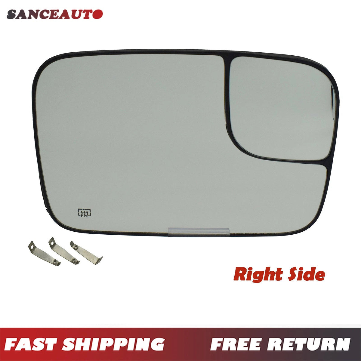 Right RH Mirror Glass Heated For Dodge Ram 1500 2500 3500 2005-2009 5161010AA 6B93BC-57