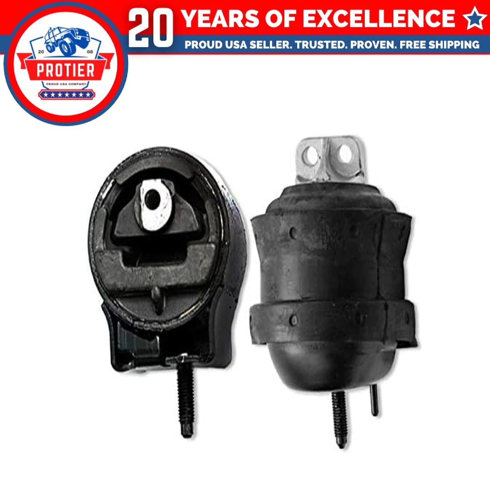 Fits 1996-1999 Ford Taurus/Mercury Sable 3.0L DOHC 24V Motor Mount Set 2pcs 6B93BC-57